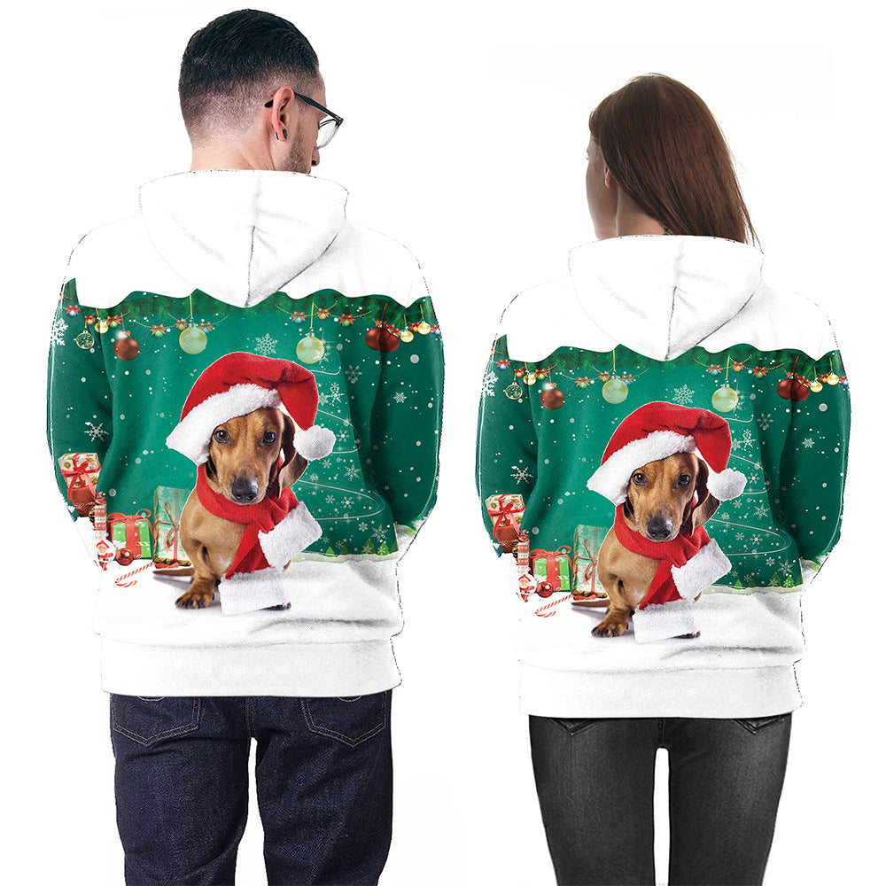 Printed Sweatshirt Casual Hoodie Couple Wear