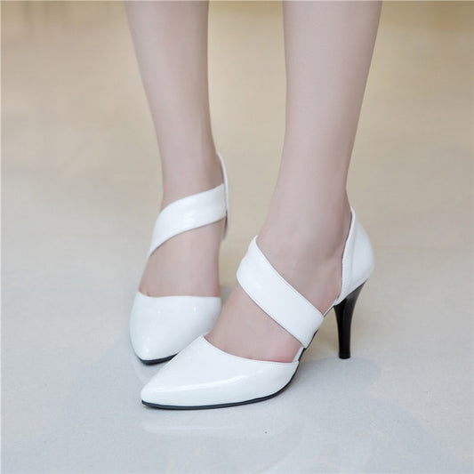 Women's Pointed Toe Shallow Hollow Out High Heel Stiletto Sandals