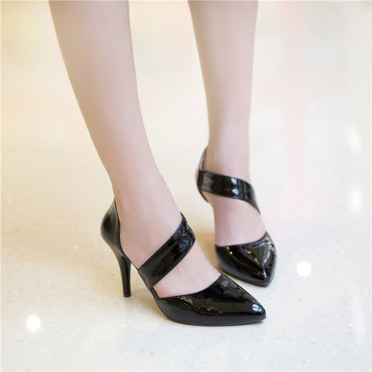 Women's Pointed Toe Shallow Hollow Out High Heel Stiletto Sandals
