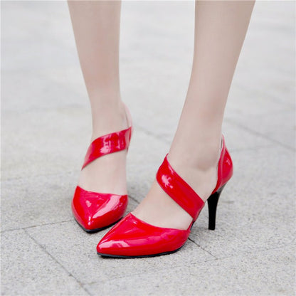 Women's Pointed Toe Shallow Hollow Out High Heel Stiletto Sandals