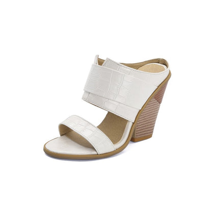 Women's Cone Heel Slides Sandals