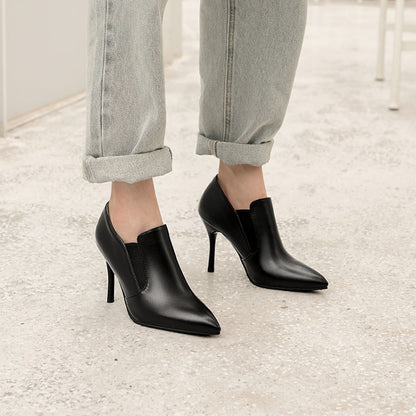 Women's Pointed Toe Stretch Stiletto Heel Ankle Boots