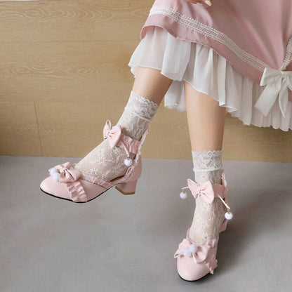 Women's Bow Tie Block Heel Sandals