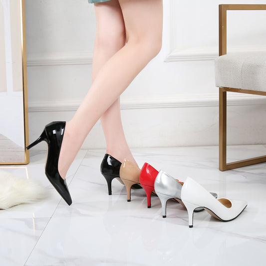 Women's Pointed Toe Shallow Stiletto Heel Pumps