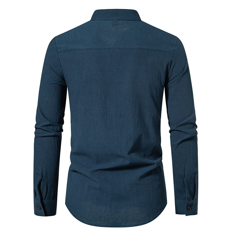 Men Turtleneck Long Sleeves Shirt