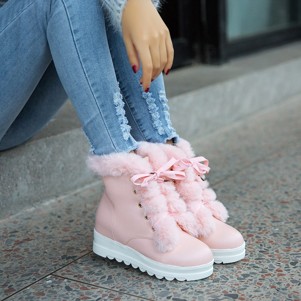 Womens pink winter clearance boots