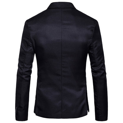 Slim Fit Tailored Collar One Button Man Dress Blazer 9608