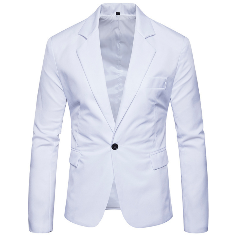 Slim Fit Tailored Collar One Button Man Dress Blazer 9608