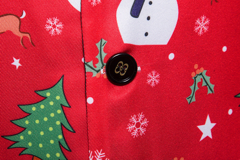 Men's Christmas Fashion Printed Vest Waistcoat