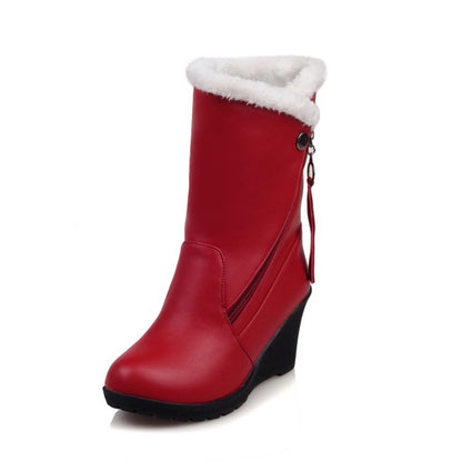 Women's Wedges Heels Short Snow Boots