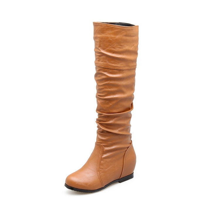 Women's Wedges Heel Knee High Boots