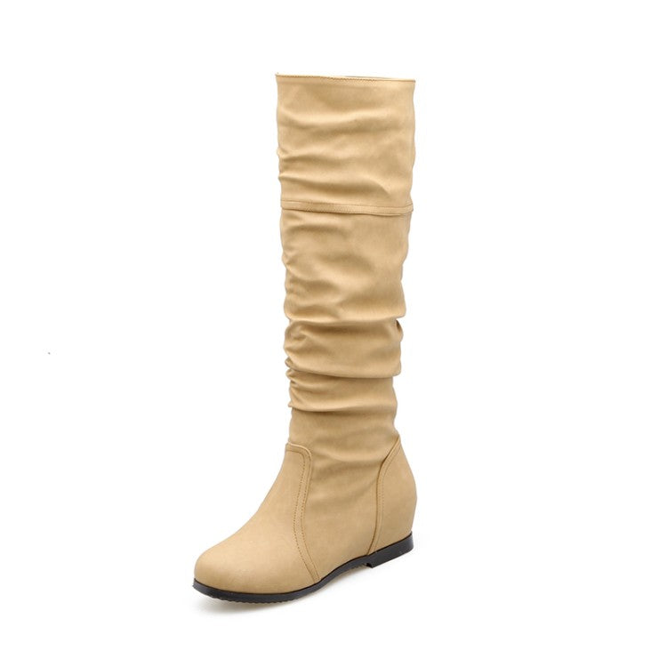 Women's Wedges Heel Knee High Boots
