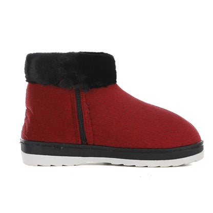 Women's Winter Zipper Short Snow Boots