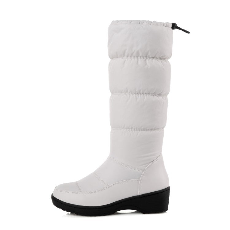 Women's Heels Waterproof Winter Down Mid Calf Snow Boots