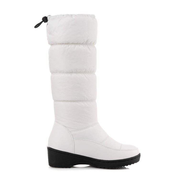 Women's Heels Waterproof Winter Down Mid Calf Snow Boots