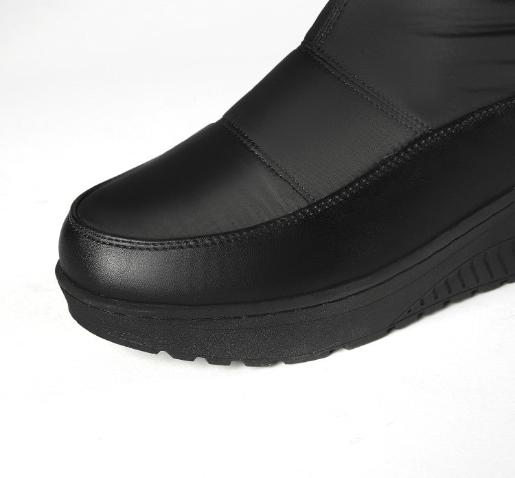 Women's Waterproof Platform Wedge Heels Down Over the Knee Boots for Winter