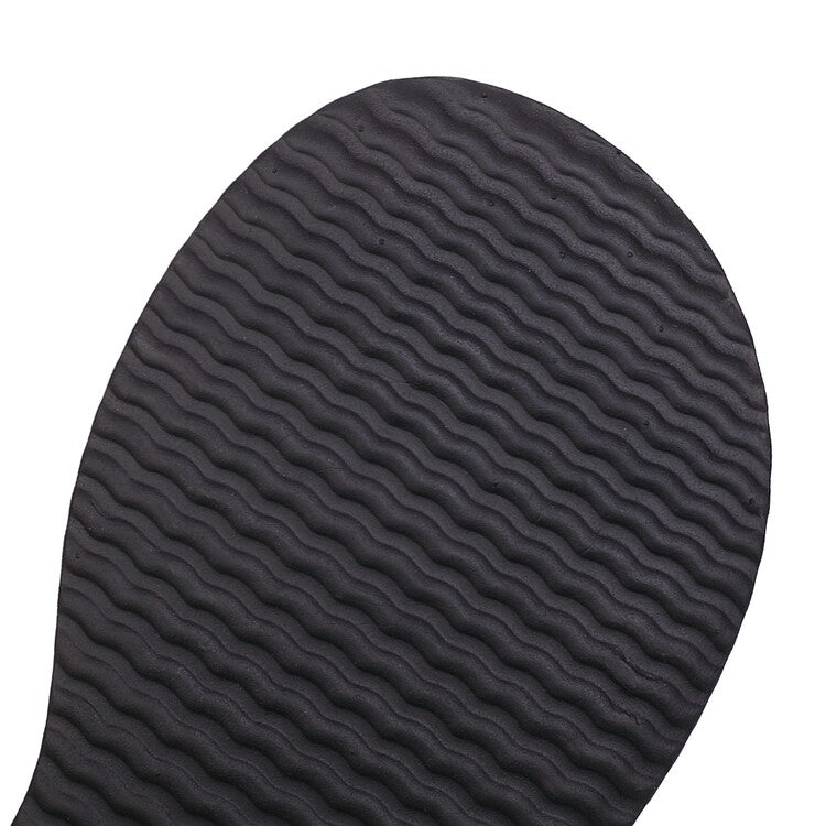 Women's's Solid Color Fisherman Platform Flat Gladiator Sandals