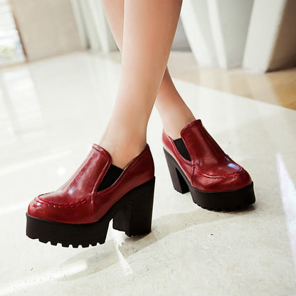 Women's Platform Block High Heels