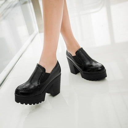 Women's Platform Block High Heels