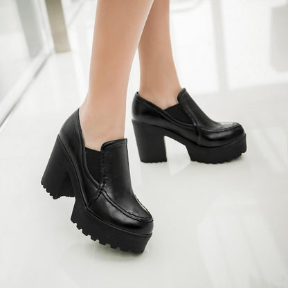 Women's Platform Block High Heels