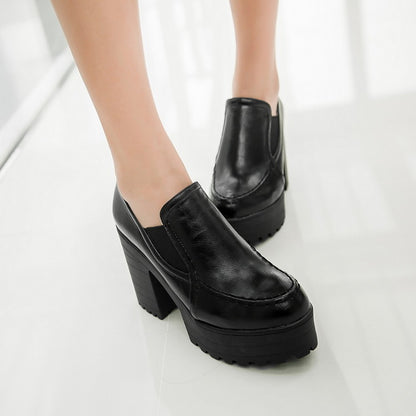 Women's Platform Block High Heels