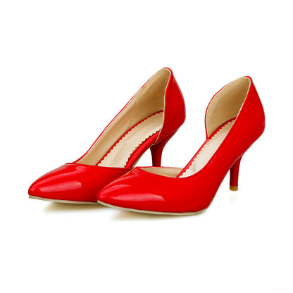 Women's Patent Leather High Heel Pumps