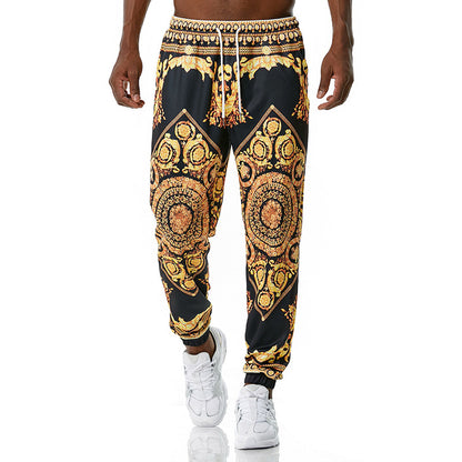 Men's 3D Royal Style Retro Printing Casual Sports Jogger Pants