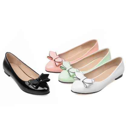 Women's Bowtie Pumps Flats Shoes