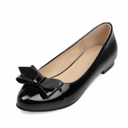 Women's Bowtie Pumps Flats Shoes