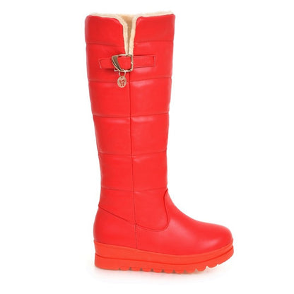 Womens' Platform Heels Knee High Snow Boots