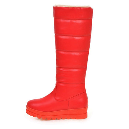 Womens' Platform Heels Knee High Snow Boots