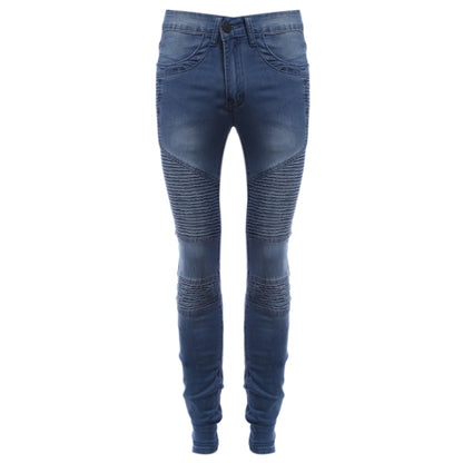 Men's Slim Fit Drape Decoration Casual Pencil Jeans