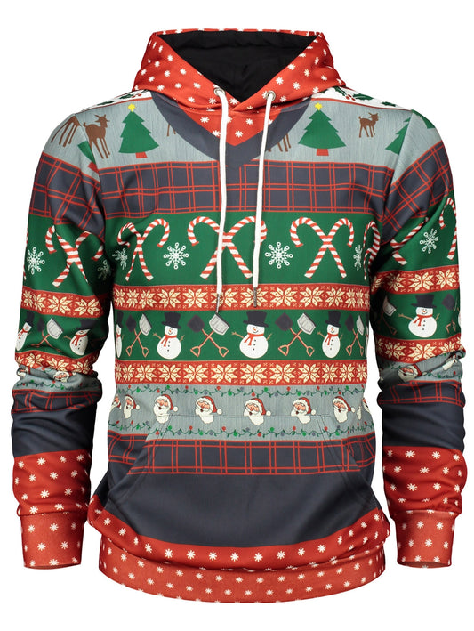 Christmas Printed Hoody Sweatershirt for Men 7147