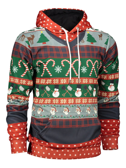 Christmas Printed Hoody Sweatershirt for Men 7147