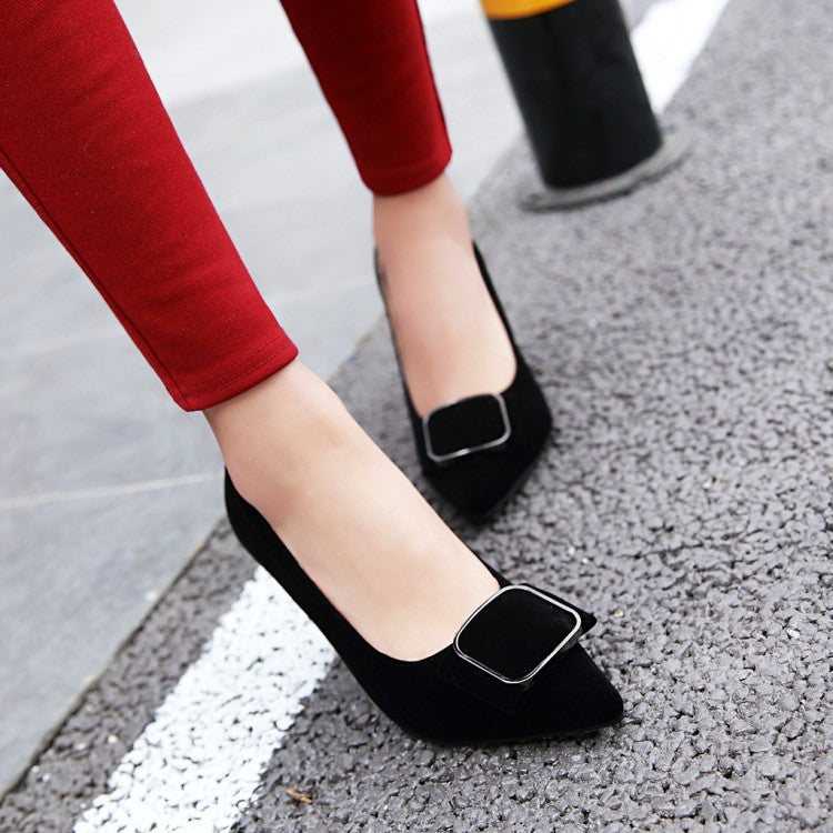 Women's Pointed Toe Velvet High Heels Stiletto Pumps