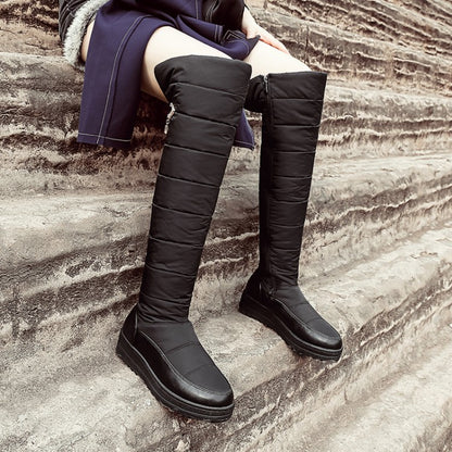 Women's Wedge Heels Down Over the Knee Boots for Winter