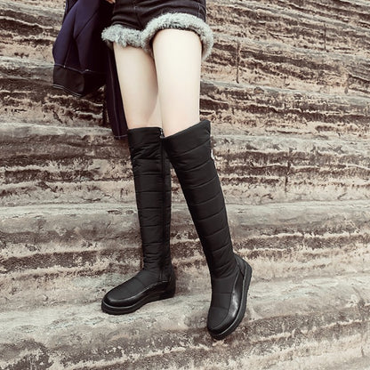 Women's Wedge Heels Down Over the Knee Boots for Winter