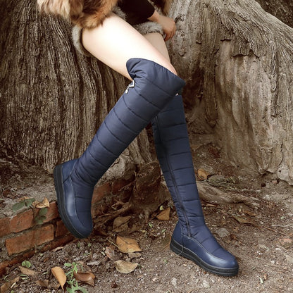 Women's Wedge Heels Down Over the Knee Boots for Winter