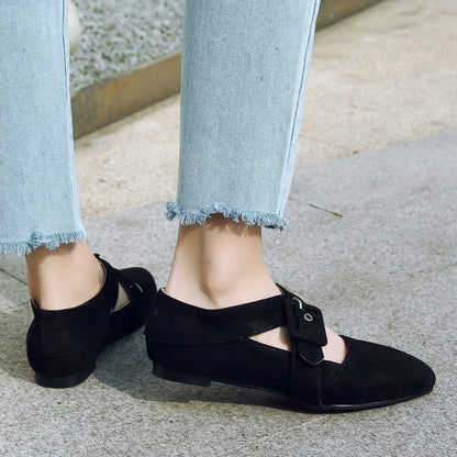 Women's Velvet Pumps Flats Shoes