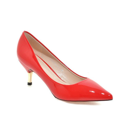 Women's Patent Leather High Heel Stiletto Pumps