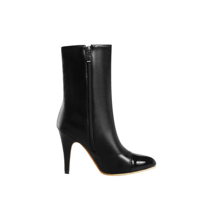 Women's Pointed Toe High Heels Short Boots