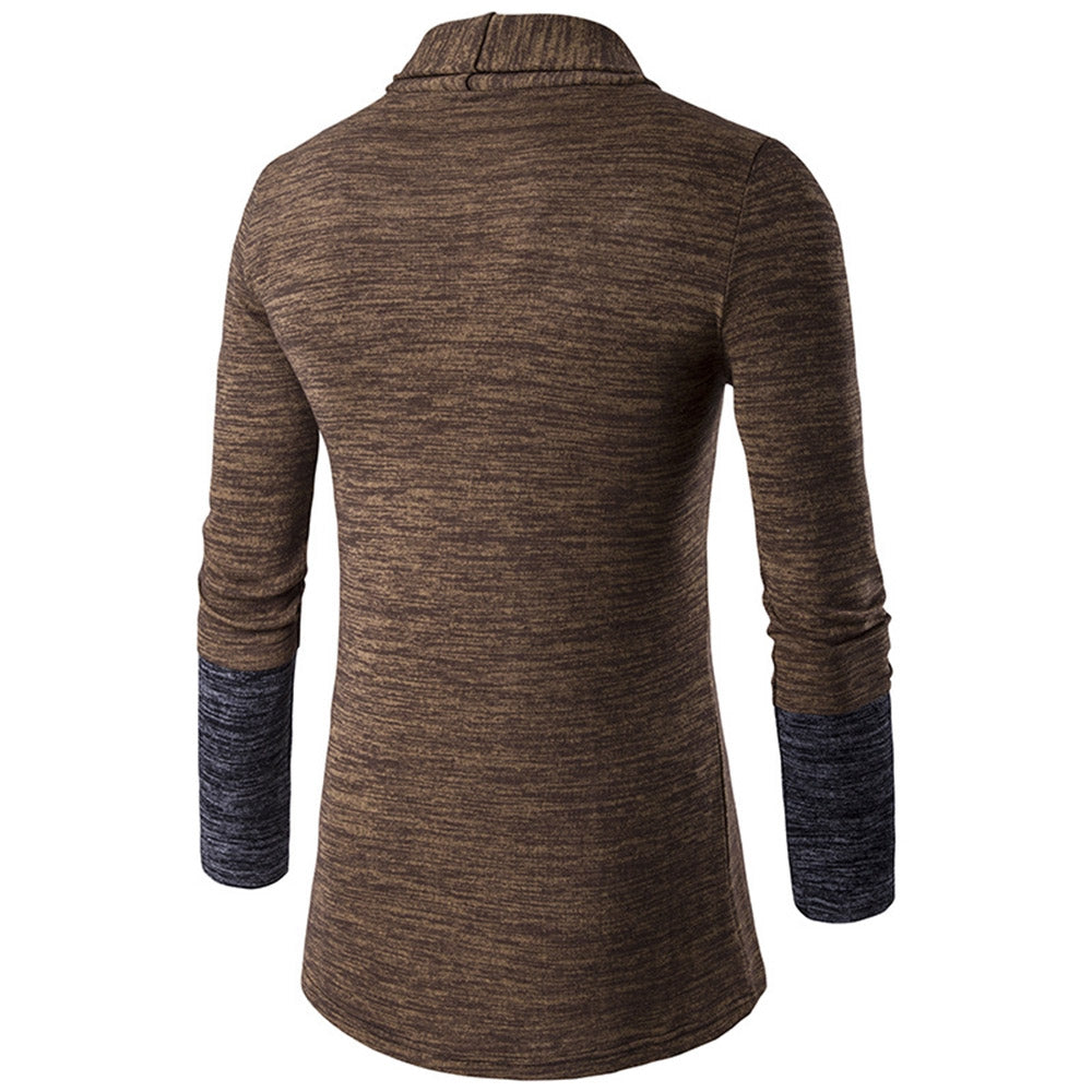 Men's Long Sleeve Sweater Lapel  Cardigan