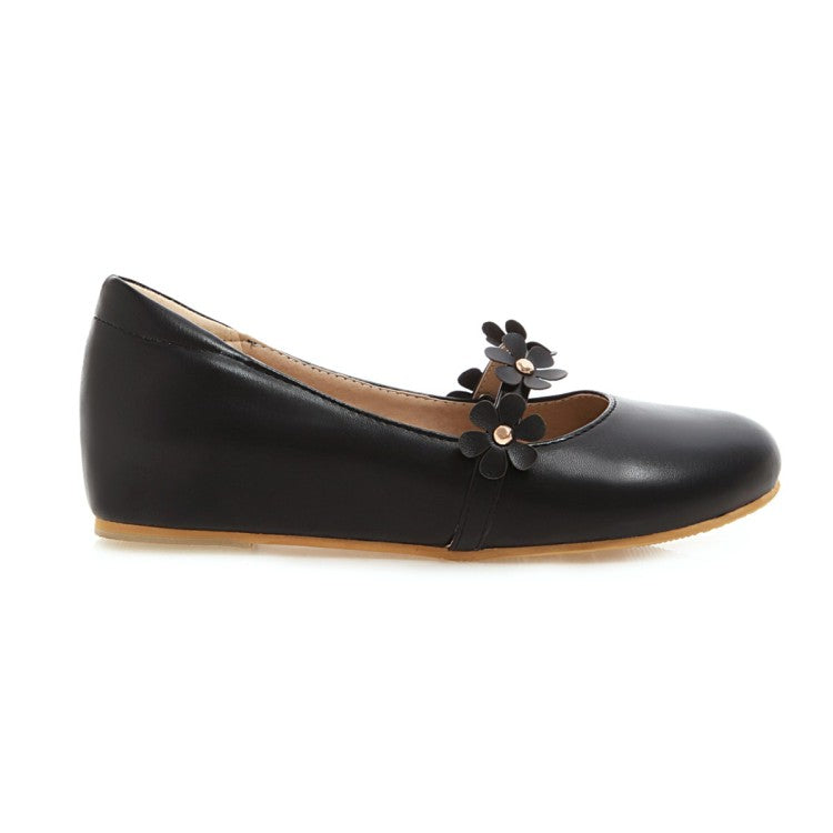 Women's  Flowers Flats Mary Jane Shoes