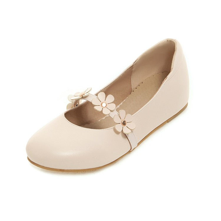 Women's  Flowers Flats Mary Jane Shoes