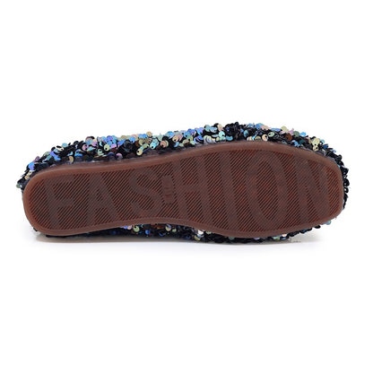 Women's Lightweight Bling Bling Sequins Slip on Flats Shoes