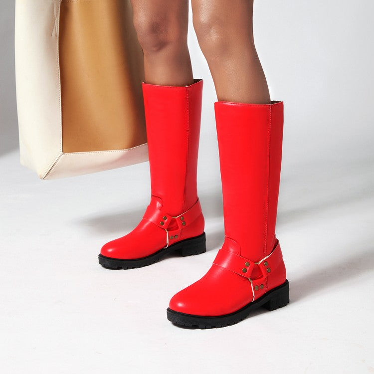 Womens' Heels Knee High Knight Boots