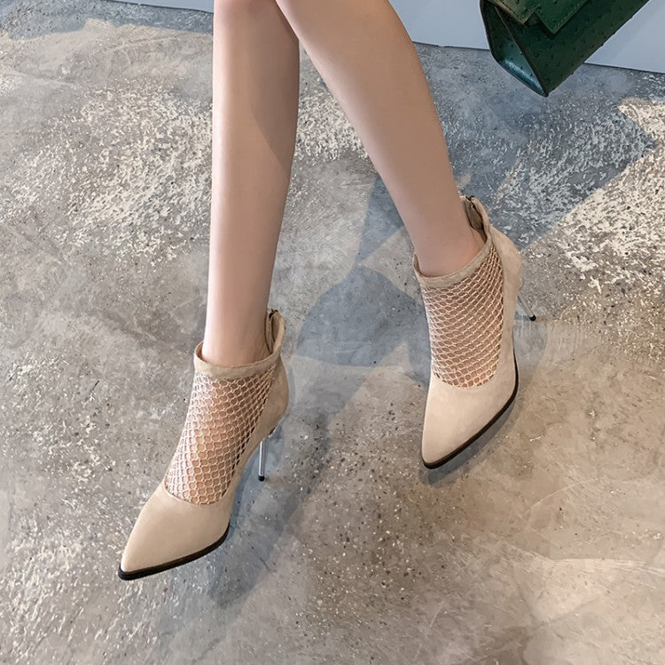 Women's Pointed Toe Hollow Out High Heel Shoes
