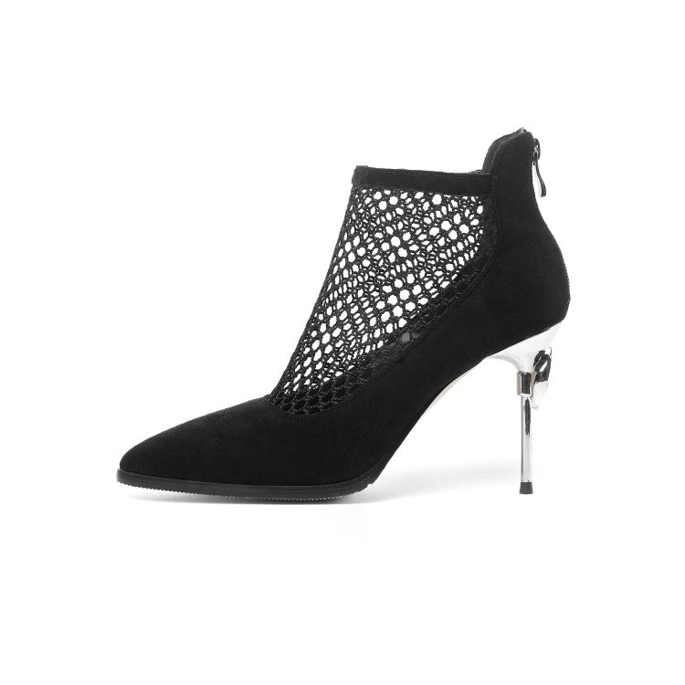 Women's Pointed Toe Hollow Out High Heel Shoes
