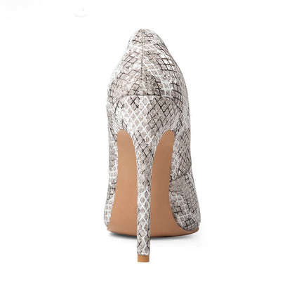 Women's Pointed Toe Printed High Heel Pumps