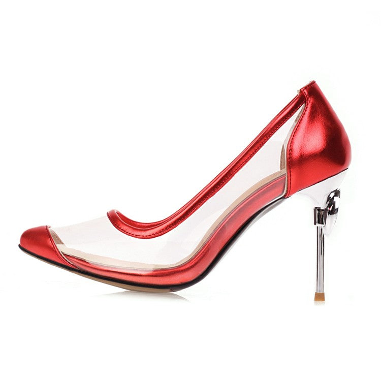 Women's Transparent High Heel Stiletto Heeled Pumps